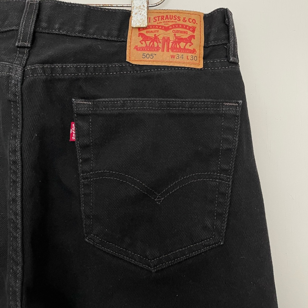 Black Levis 505 Straight fit Jean Size 34